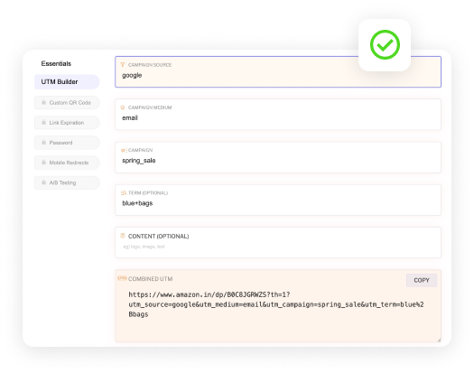 UTM Builder for better tracking in Quic.ly